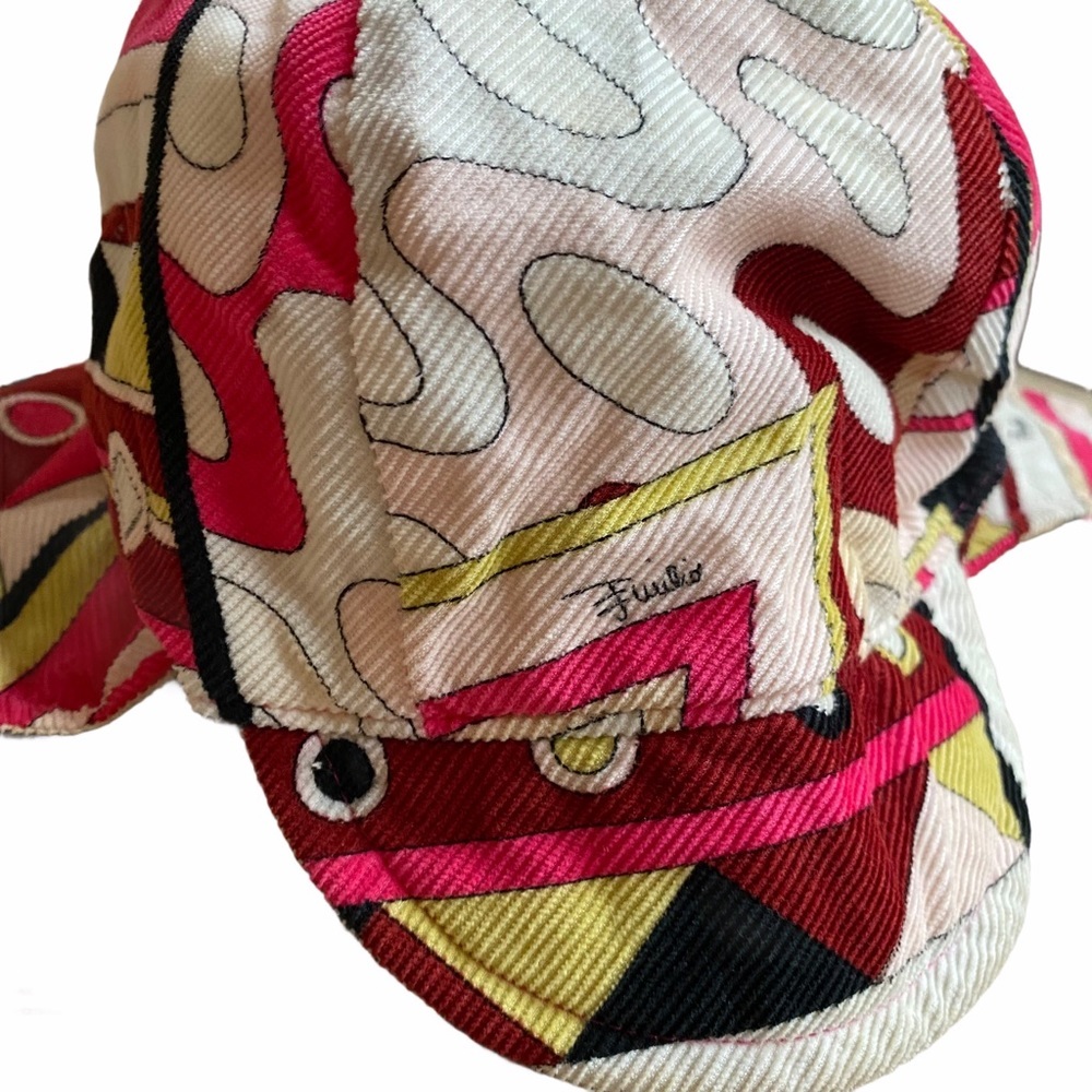 Emilio Pucci Multicolored Patterned Trapper Hat - image 4